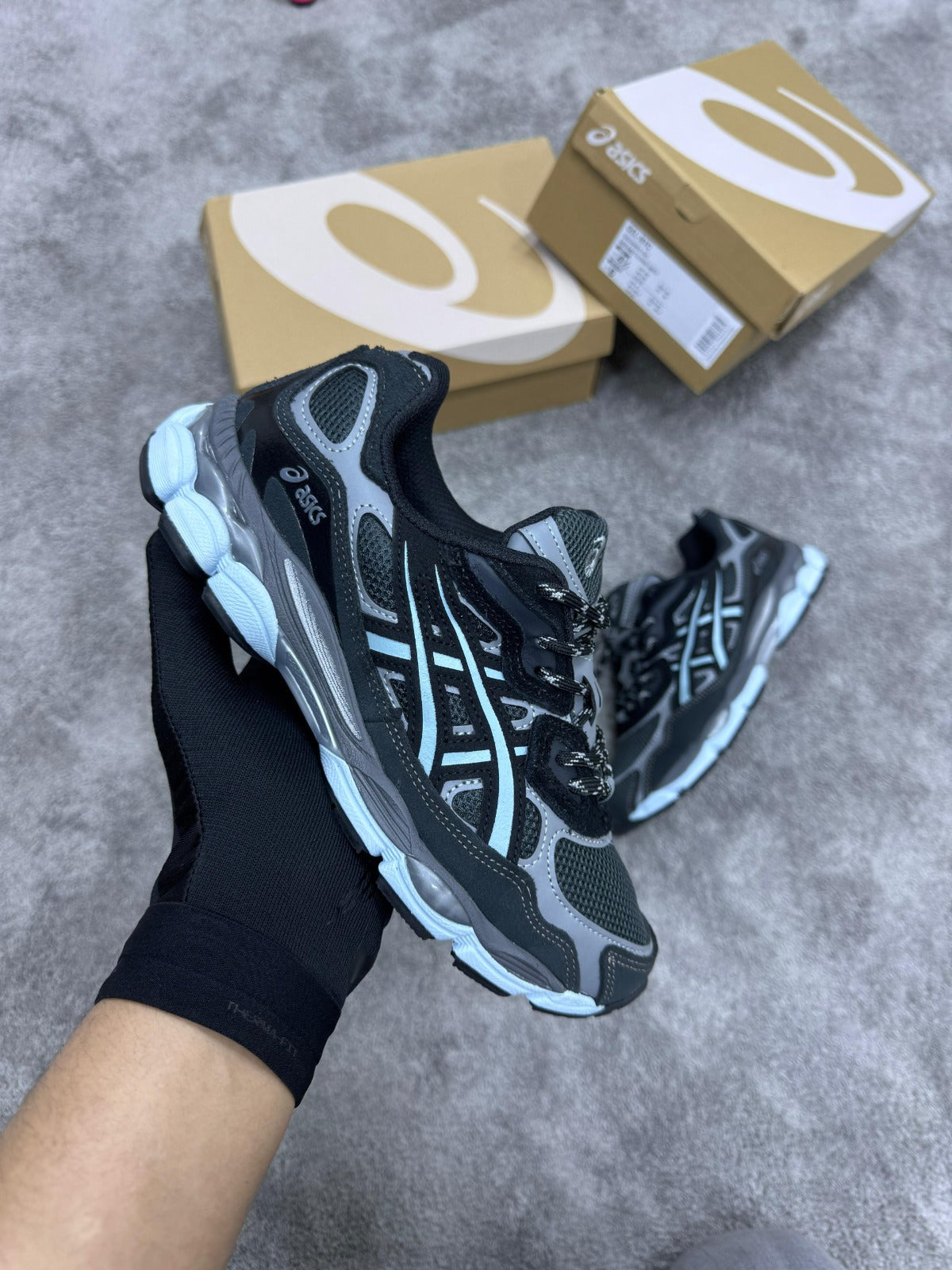 Asics Gel NyC Black and Blue
