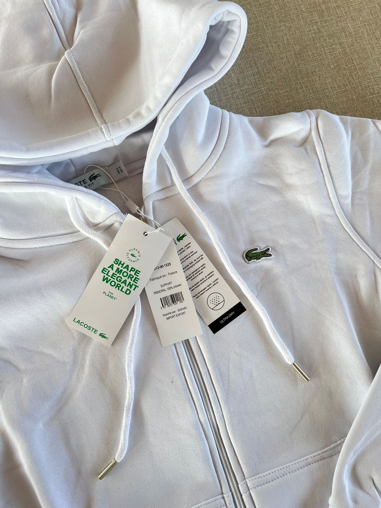 Chandal Lacoste Basico Blanco