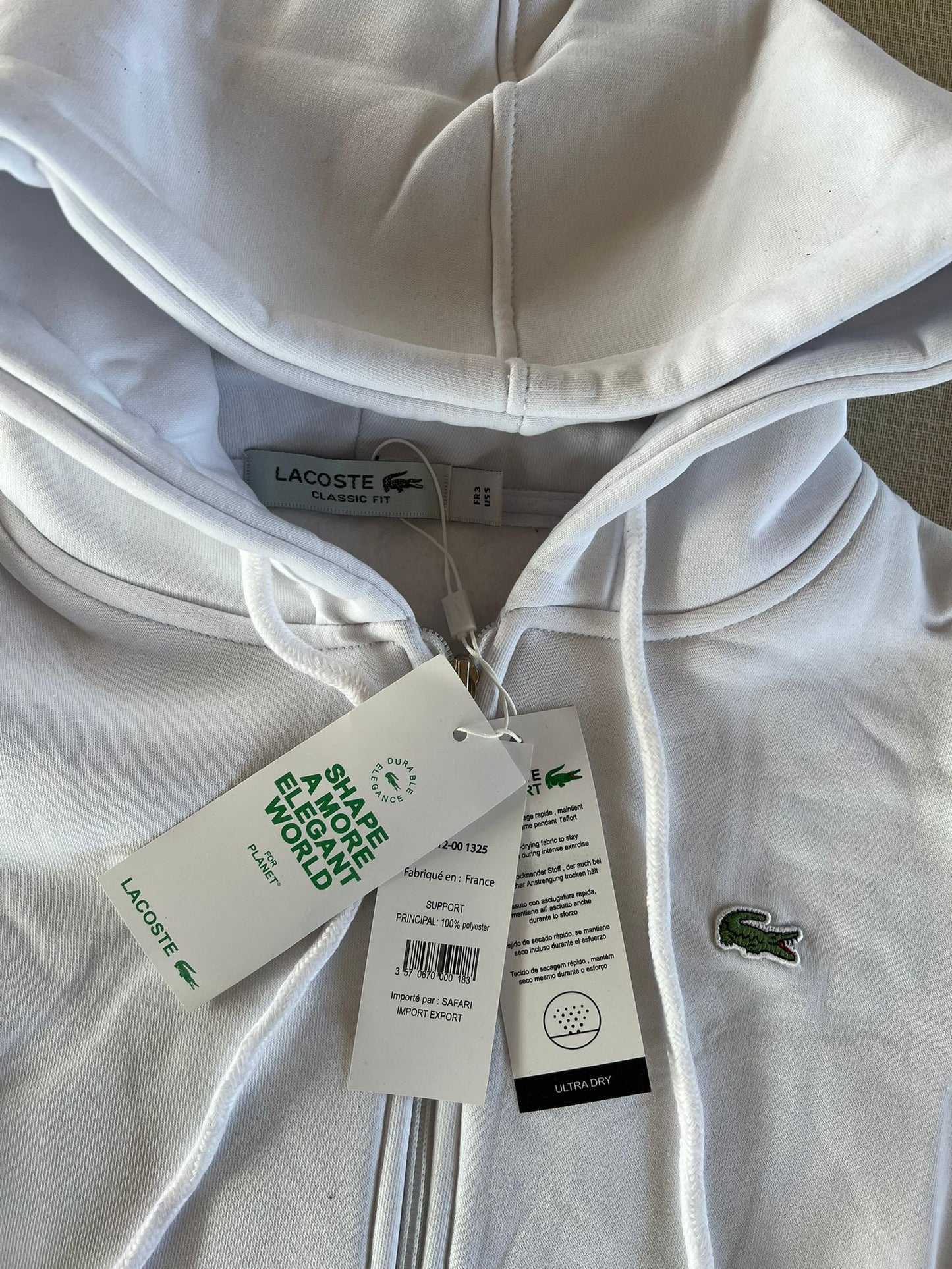 Chandal Lacoste Basico Blanco