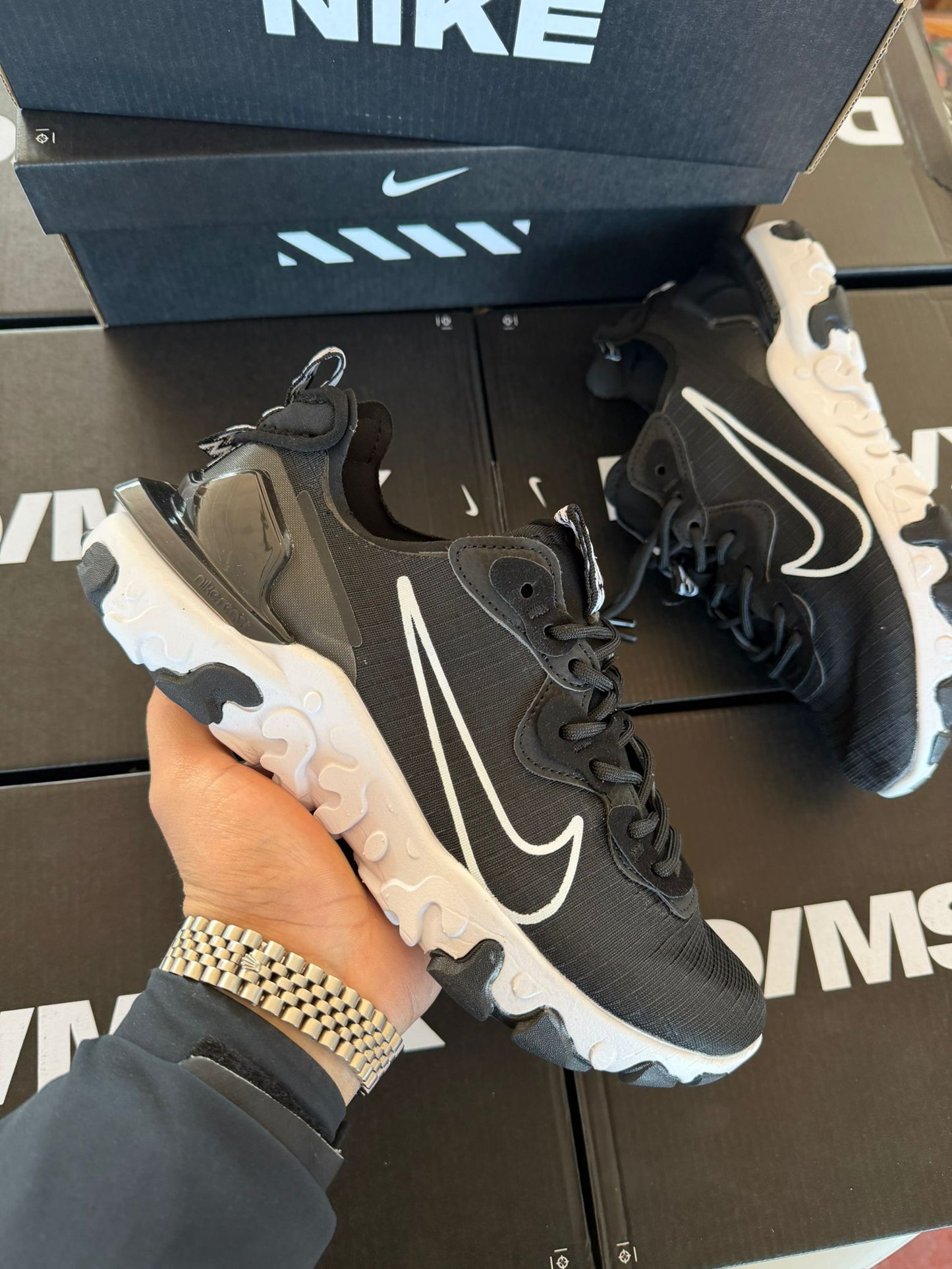 Nike React Vision Goretex Black And White