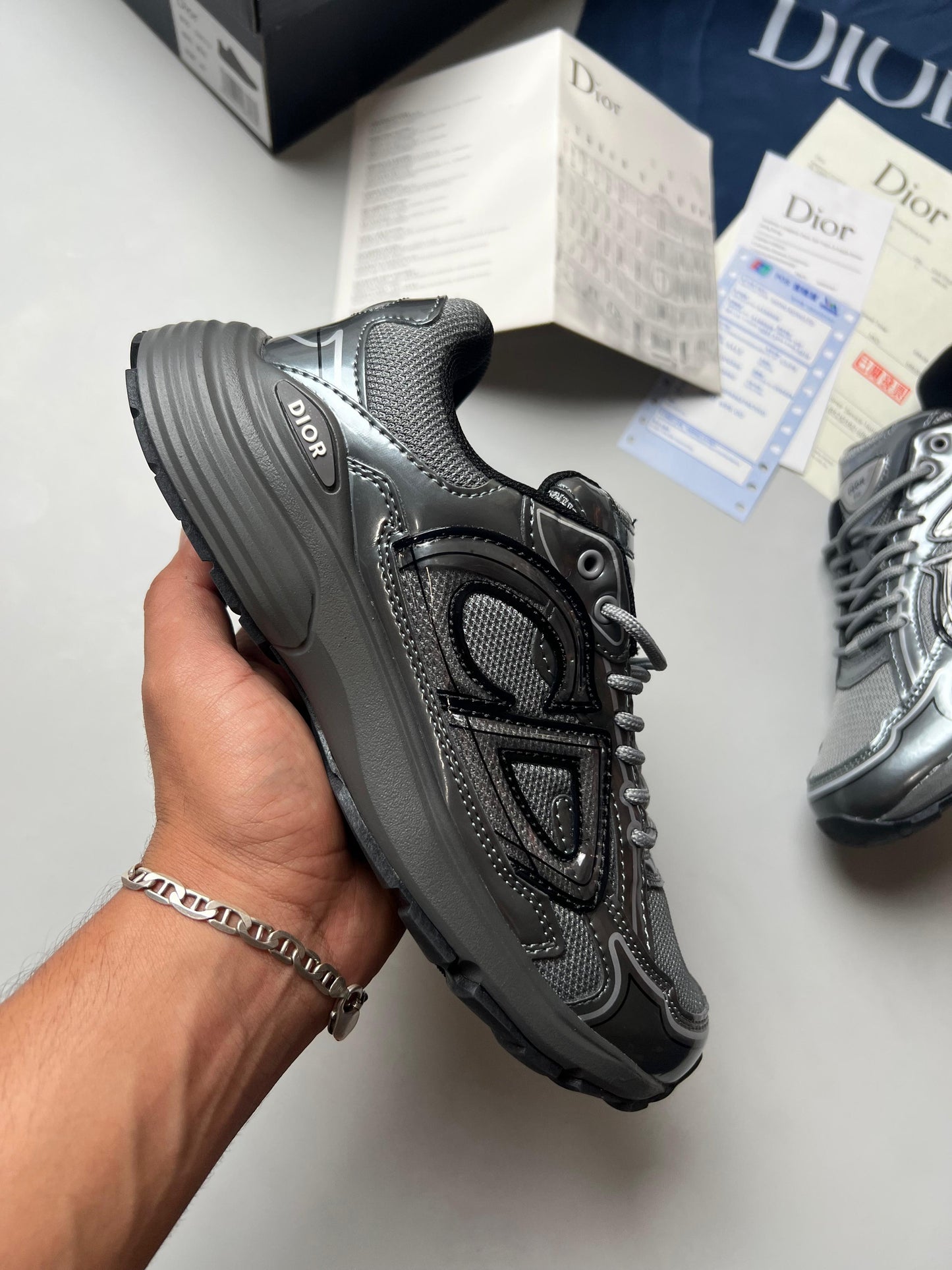 Dior B30 Metalic Grey